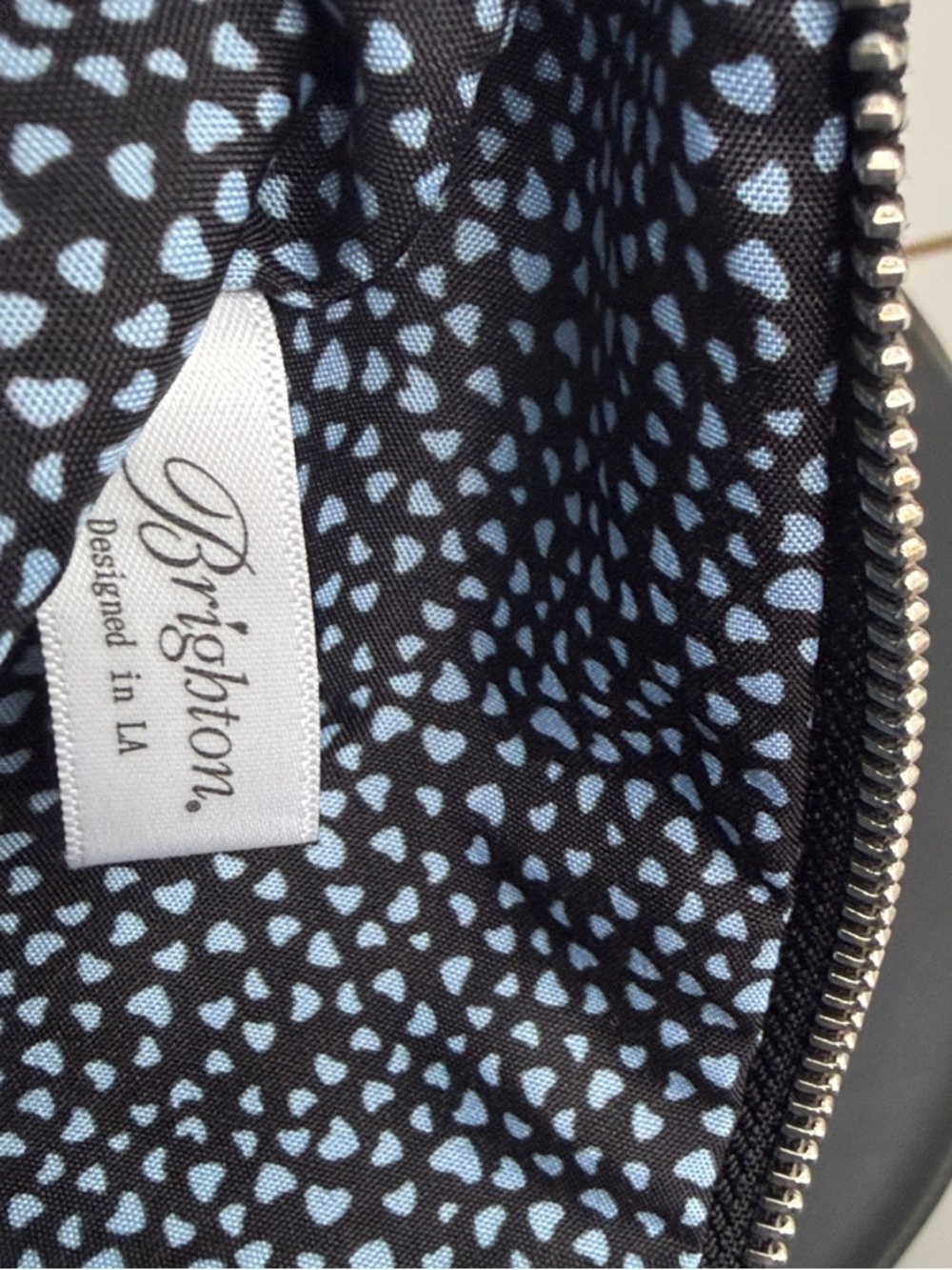 Brighton Denim Crossbody with Turquoise Beaded Butterfly Accents - Picture 2 of 6